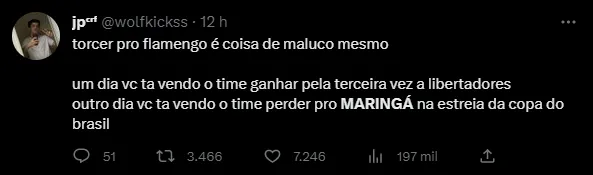 O JOGO MAIS MALUCO DO ANO, Flamengo 8 x 2 Maringá